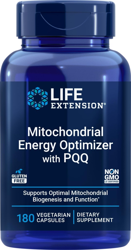 Life Extension Mitochondrial Energy Optimizer mit PQQ, 180 Vegetarische Kapseln