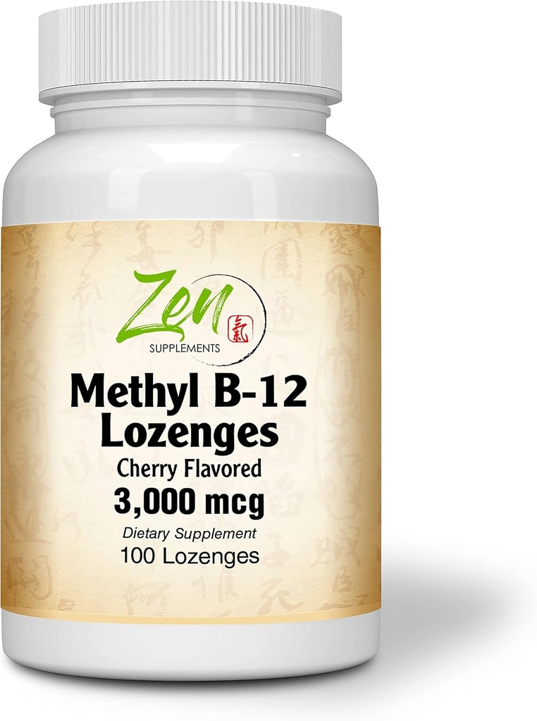 Best Metholated b12 Vitamin & B12 mit Folsäureergänzung - mit Vitaminen B-6, Folsäure, Biotin - Unterstützung Herz-Kreislauf-Gesundheit, gesundes Immunsystem, Gehirn & Nerve-Funktion - 100 Lozenge