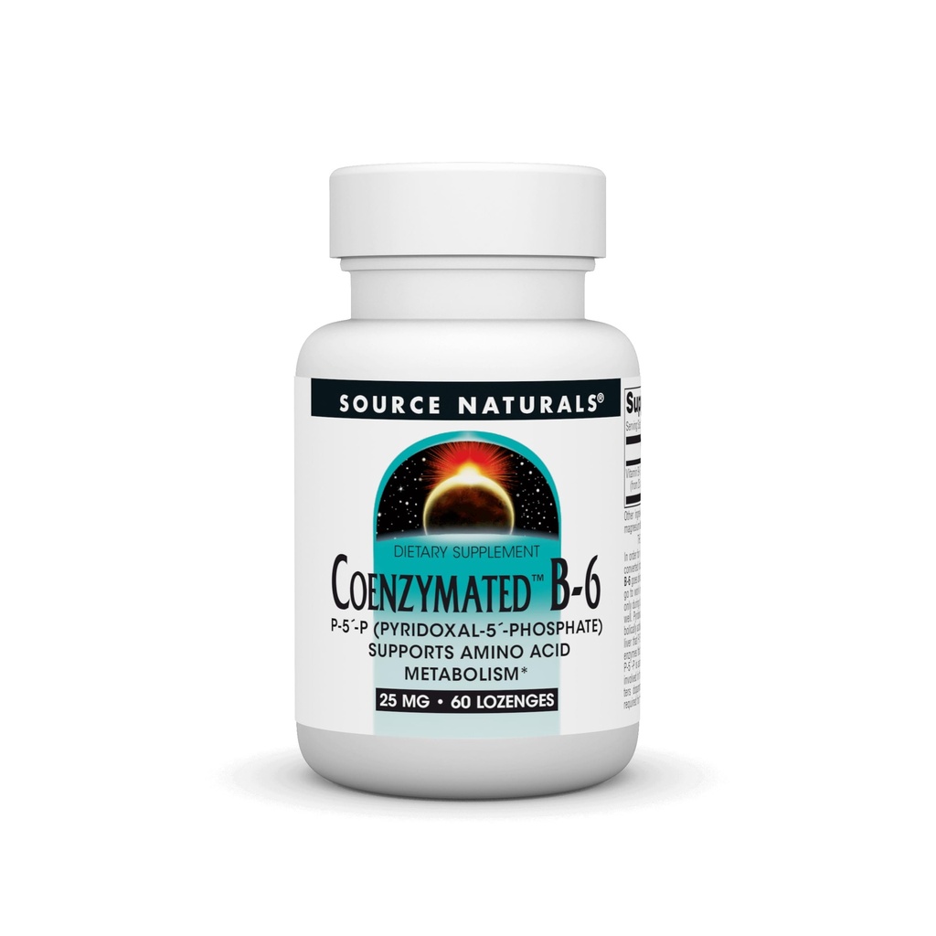 Quelle Naturals Coenzymated B-6 25mg P-5 Pyridoxal-5 Phosphat Fast-Acting, schnelle Lösung Vitamin unterstützt Aminosäure Stoffwechsel * - 60 Lozenges