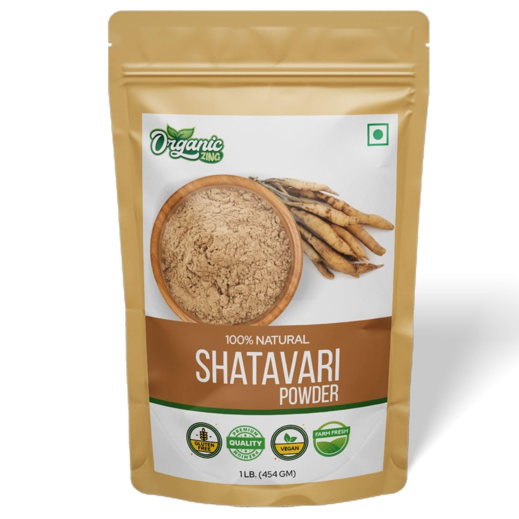 Poudre biologique Shatavari pour la santé 16 oz (454 grammes) Boîte de 1
