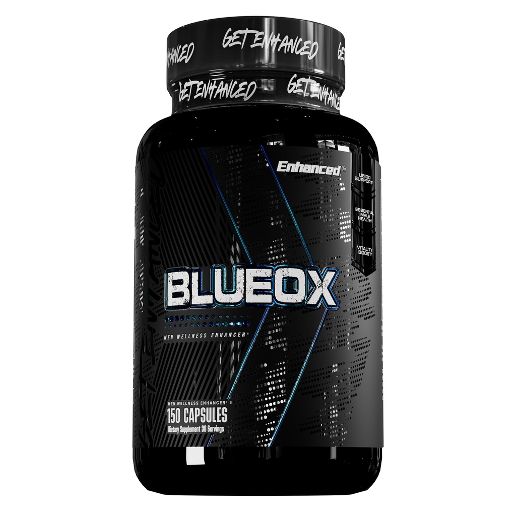 Verbesserte Labs - Blue Ox Testosteron Booster- Natürliche Testosteron Ergänzung für erhöhte Stärke und Testosteron für Männer (150 Kapseln)