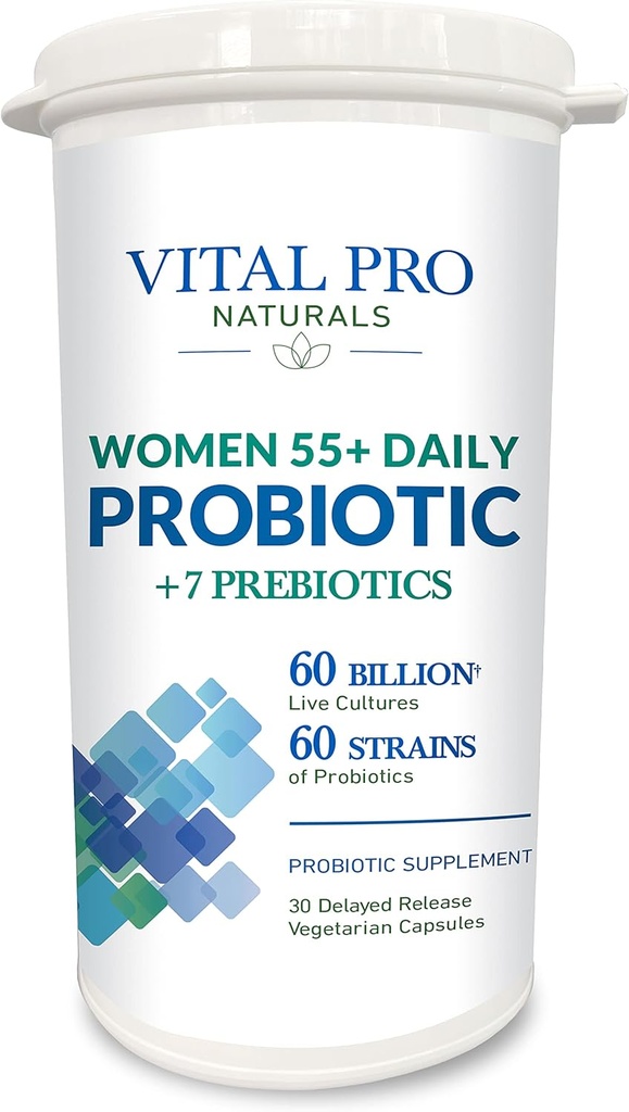 Vital Pro Naturals - Women 55+ Daily Probiotic Plus Prebiotics 30 Kapseln
