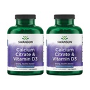 Swanson Calcium Citrat & Vitamin D3 250 Tabs (2 Pack)