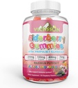 Schwarze Sambucus Elderberry Gummies mit Propolis & Echinacea + Vitamin C Antioxidant Flavonoids Immunsystem Booster für Kid & Adult Vegan Friendly | Raspberry Flavored. 100 Zähler