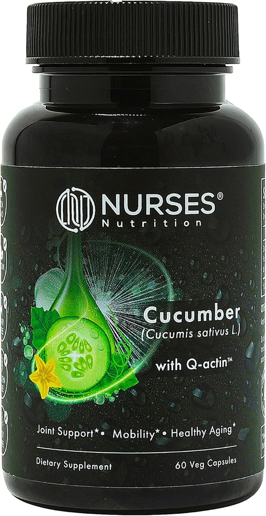 Klinisch untersucht – Joint Health & Recovery – Premium Cucumber Supplement mit Q Actin – 2 Monate Versorgung – 60 Kapseln – Third Party Tested – Vegan Gluten Free