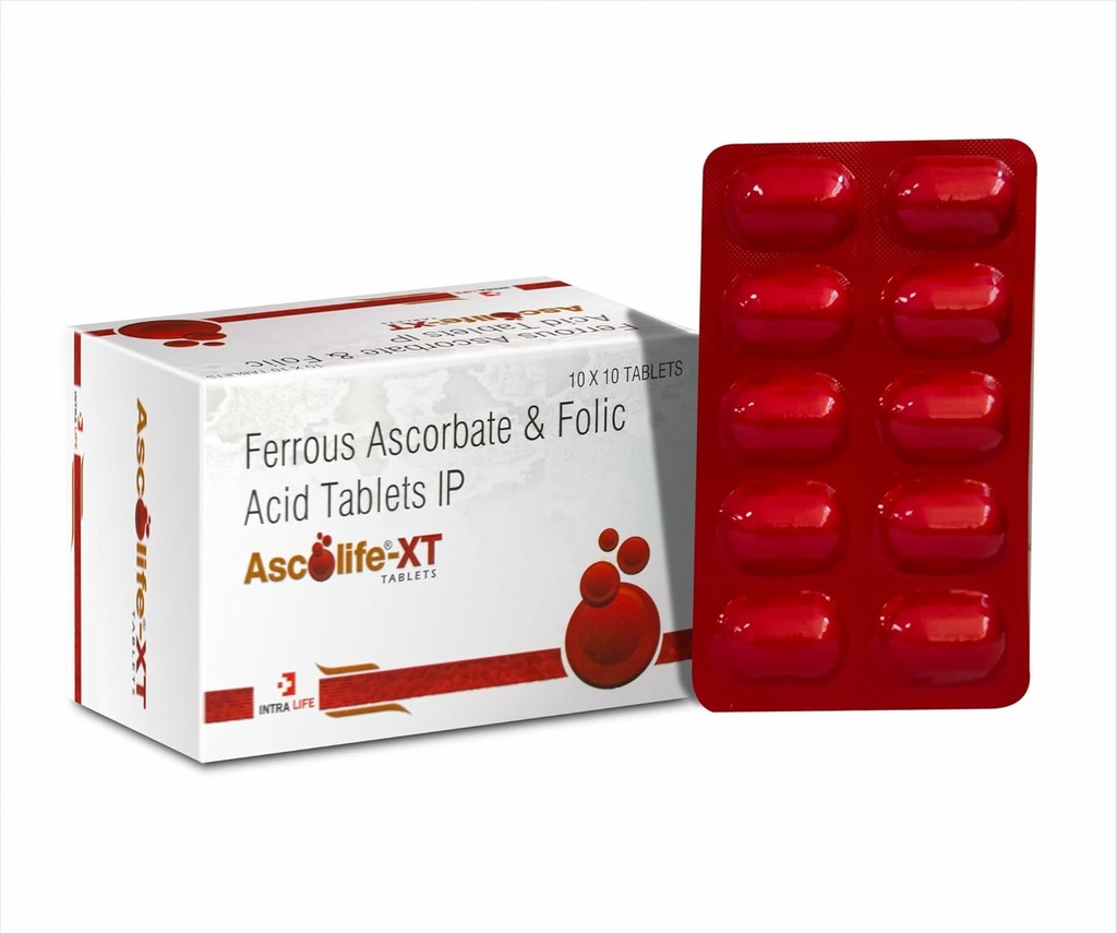 AFTER G XT | Ferrous Ascorbate 100mg + Folsäure 1,5mg | Nützlich für Anaemia, Menorrhagia, Pregnancy & Lactation, Generalized Weakness.