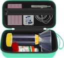 Hard Travel Case für Asthma Inhaler, Inhaler Spacer Case für Kinder und Erwachsene, Masken, Asthma Zubehör mit Mesh Tasche für Medizin und andere Zubehör, Grün (CASE NUR)