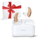 Wiederaufladbare Hörgeräte für Senioren Erwachsene, Advanced Multi Channel Digital BTE Hearing Assist, mit Recycle Charging Case für 125 Hrs Backup Power, Auto-On/Off, Pair, Lucid508- A