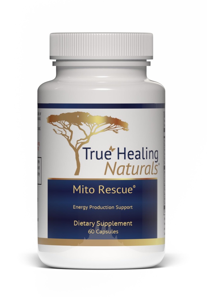 True Healing Naturals - Mito Rescue, Mitochondrial Support Supplements, 60 vegetarische Kapseln