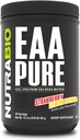 NutraBio – EAA Pure – 9 Aminosäuren – Muskelreparatur und -rettung, 30 Portionen, Erdbeer-Lemon-Bombe – Pre- oder Post Workout – All Day Recovery