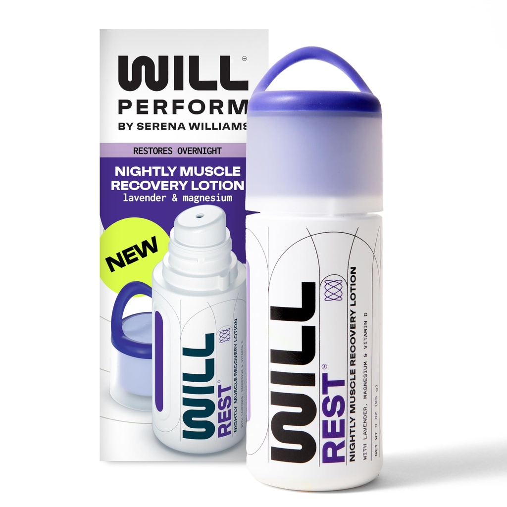 Lavender Öl Magnesium Lotion für Schlaf von Serena Williams I Nightly Topical Magnesium Cream for Relaxing I Vitamin D & Geranium Lavender Lotion für besseren Schlaf & Relief I 3 FL Oz