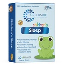 Creekside Naturals Enfants Dormez, avec de la mélatonine et de la camomille, Zéro sucre, végétalien, pédiatre formulé, Orange Dream Saveur, 30 EZ comprimés fondus