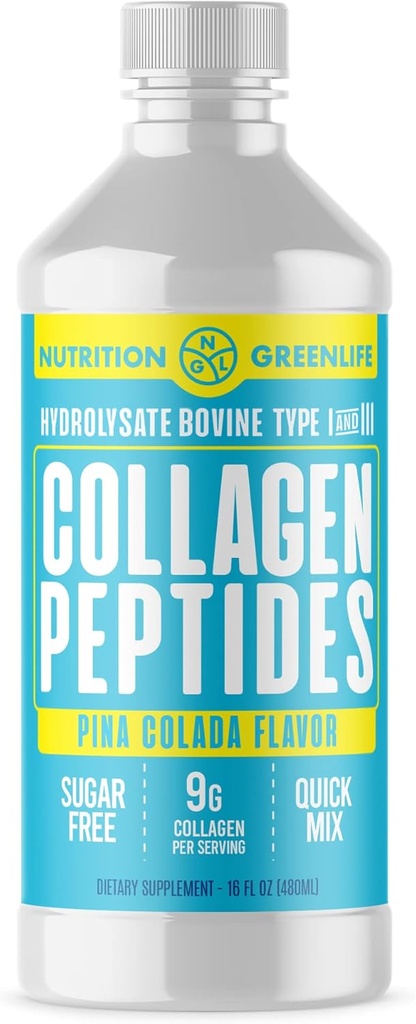 Collagen Peptide hydrolysierte flüssige Konzentrat 9000mg Haar, Haut, Nagel-Gesundheitsergänzung Zucker kostenlos