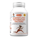 ANDREW LESSMAN Energy and Fat Metabolism Factors 180 Kapseln - Fördert Optimum Fat Burning and Energy Metabolism, mit Carnitin, Grüner Tee, Guarana, Ginseng, B-Complex. Einfach zu Swallow Kapseln