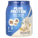 Poudre de protéines pures, lactosérum, haute protéine, faible sucre, sans gluten, crème de vanille, 1,75 lb