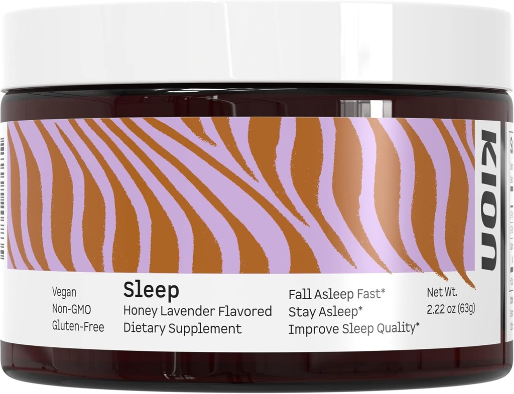 Kion Honey Lavender Sleep Powder | Fall Asleep Fast, Bleiben Sie schlafen und verbessern Schlafqualität | Aminosäure Powered Sleep Support | 30 Servierungen