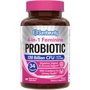Probiotika für Frauen, 120 Billion CFU 34 Strains, Präbiotika, Verdauungsenzyme, Cranberry, 4-in-1 Feminine Probiotic, Digestive, Vaginal, Immununterstützung, 60ct