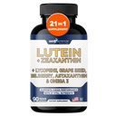 Gade Nutrition Lutéine et Zeaxanthin Suppléments de l'Astaxanthin Vitamines oculaires avec Omega 3, Resvératrol, Bilberry, Lycopène, Quercetin, Ginkgo Biloba, Vitamine D et autres soins oculaires Vitamines et minéraux