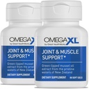 OmegaXL Joint Support Supplement - Natürliche Muskelunterstützung, Green Lipped Mussel Öl, weiche Gel Pillen, Drug-Free, 60 Count (2 Pack)