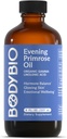 BodyBio Abend Primrose Öl - Natürliche Gamma Linolensäure für gesunde Haut und Hormon Balance - Non-GMO, kalt gepresst - 8oz