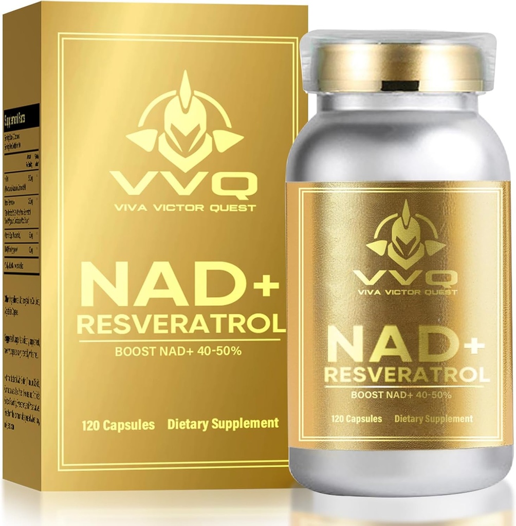 120 Kapsel NAD+ Ergänzung 1000 mg - True NAD+ & Resveratrol,NMN Alternative für Anti-Aging