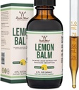Double Wood Supplements Organic Lemon Balm Tincture - für Verdauung & Entspannung 590mg - 2FL OZ, 120 Servierungen (Better Absorbed Than Capsules, Great for Lemon Balm Tea)