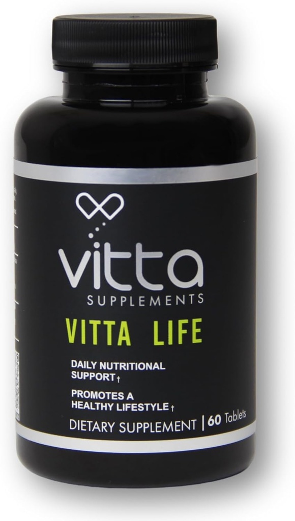 Vitta Life Tabs | Multivitamin mit Vitamin A, Vitamin C, Vitamin D, Thiamin B1, Riboflavin B2, Niacin, Vitamin B6, Vitamin B12, Pantothensäure, Calcium, Phosphor | 60 Tabs