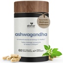 AKSHAR Ayurveda - Ashwagandha Kapseln mit Ashwagandha Wurzelextrakt und Pulver - Adaptogene Kräuterunterstützung - Vegan Cruelty-Free Ashwagandha Ergänzungen (60 Count)