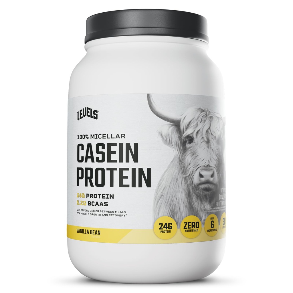 Teneurs en protéines de caséine 100% Micellar, sans hormones, haricot de vanille, 2LB