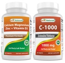 Best Naturals Cal Mag Zink mit Vitamin D3 & Vitamin C 1000 mg