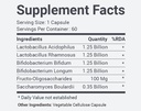 Pre & Probiotics Supplement générique pour la santé de Gut avec 06 bactéries saines Aide Digestion Soutient le trac urinaire Aide à réguler les mouvements de l'intestin