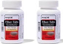 MAJOR Fiber-Tabs 625 Mg Tablets - Fiber Therapy for Regularity - Occasional Constipation Relief für Erwachsene - 90 Count (2 Pack)