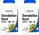 Nutricost Dandelion Root 525mg, 180 Kapseln (2 Flaschen) - 1575mg Servieren, Non-GMO, Glutenfrei