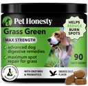 Grass Green Max Strength Chews für Hunde – Premium Dog Urine Rasen Spot Saver Supplement – Unterstützt gesunde Verdauung, Gut & Urinary Health mit Probiotics, DL-Methionine & Yucca (90ct Duck Flavor)