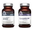 Qualité de vie Kinoko Platinum AHCC Extrait de champignons et Curcumine microactive SR - Immune Bundle