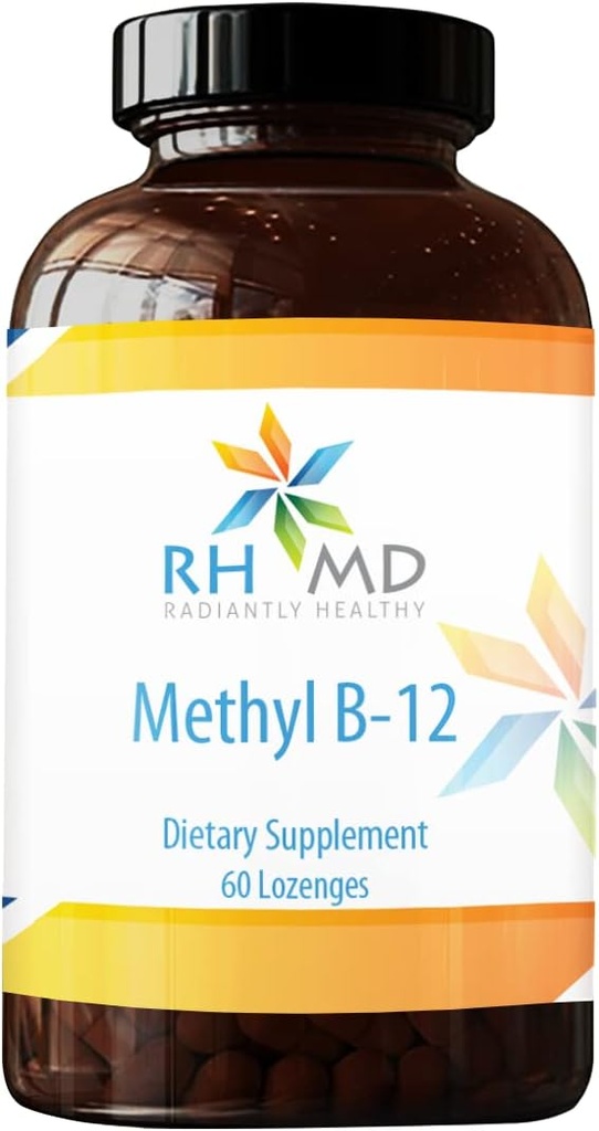 RHMD Methyl B-12 Lozenges - 5000mcg B12 Methylcobalamin Methyl B12 - Vegan Vitamin B12 Nahrungsergänzungsmittel - Non GMO (60 Quick Dissolve Lozenges)