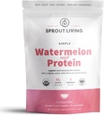 Poudre de protéines à base de plantes biologiques, sans édulcorants artificiels, non laitiers, non-OGM, végétalien, sans gluten, mélange de boissons kéto (10 oz)