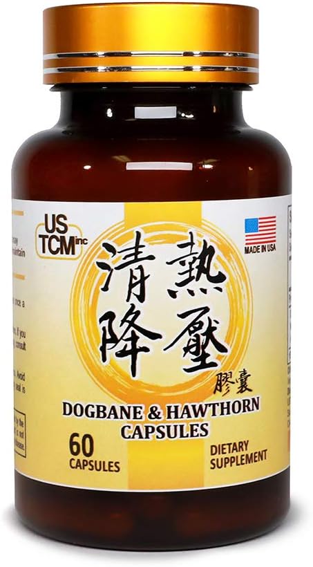 Dogbane Hawthorn Capsules ätzend verteilt胶囊 500mg 60 Vegetable Capsules 100% natürlich keine Konservierungsstoffe Made in USA
