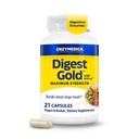 Enzymedica Digest Gold + ATPro, Maximum Strength Enzyme Formula, verhindert Bloating und Gas, 14 Schlüsselenzyme einschließlich Amylase, Protease, Lipase und Lactase, 21 Kapseln (FFP)