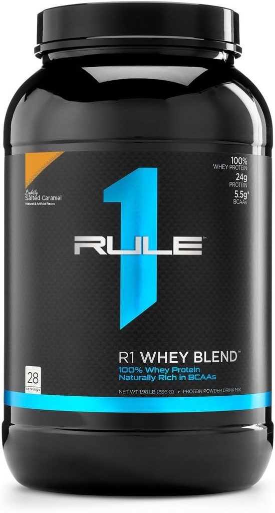Regel 1 Proteine R1 Whey Blend, 28 Servierungen, leicht gesalzen Caramel