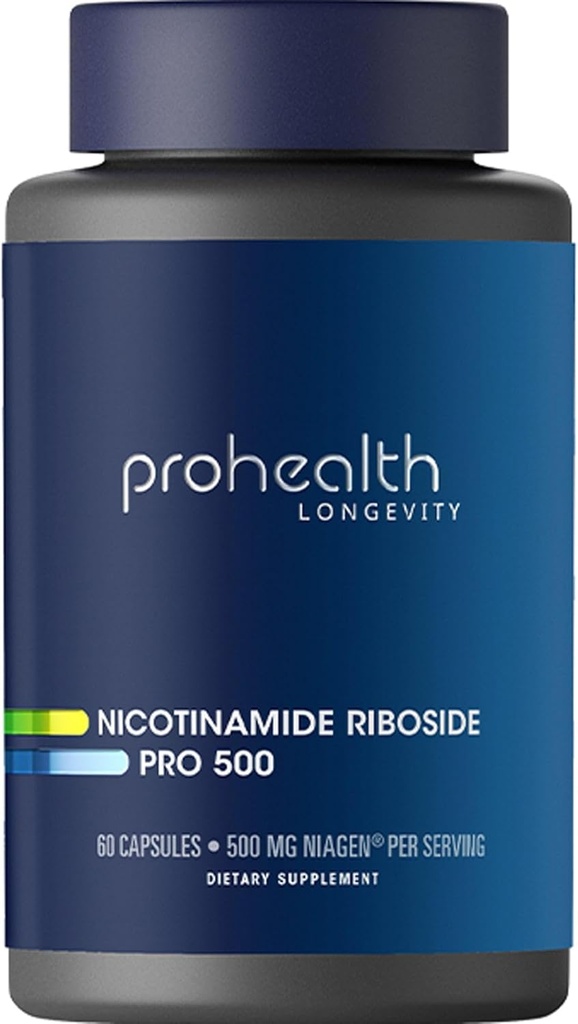 ProHealth Nicotinamide Riboside Pro 500. Patentiert NR Niagen 500mg Plus 250mg TMG. NAD+ Supplement Boosts NAD+. NR Supplement Proven in 300 Studien. 30 Servietten