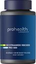 ProHealth Nicotinamide Riboside Pro 500. Patentiert NR Niagen 500mg Plus 250mg TMG. NAD+ Supplement Boosts NAD+. NR Supplement Proven in 300 Studien. 30 Servietten