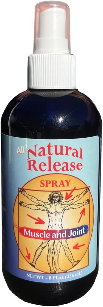 Natürliche Freisetzung Muskel & Gelenkspray für Menschen - für Sore Back/Knees/HIPS, Nachtkrampen, Aches, Strains, Discomfort - Fast Acting, Menthol Free (8 oz)