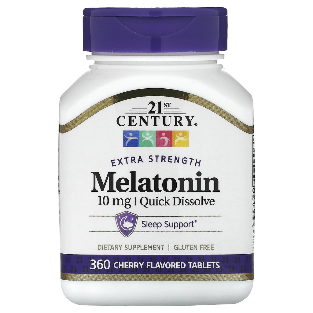 Mélatonine, dissolve rapide, cerise, 10 mg, 360 comprimés