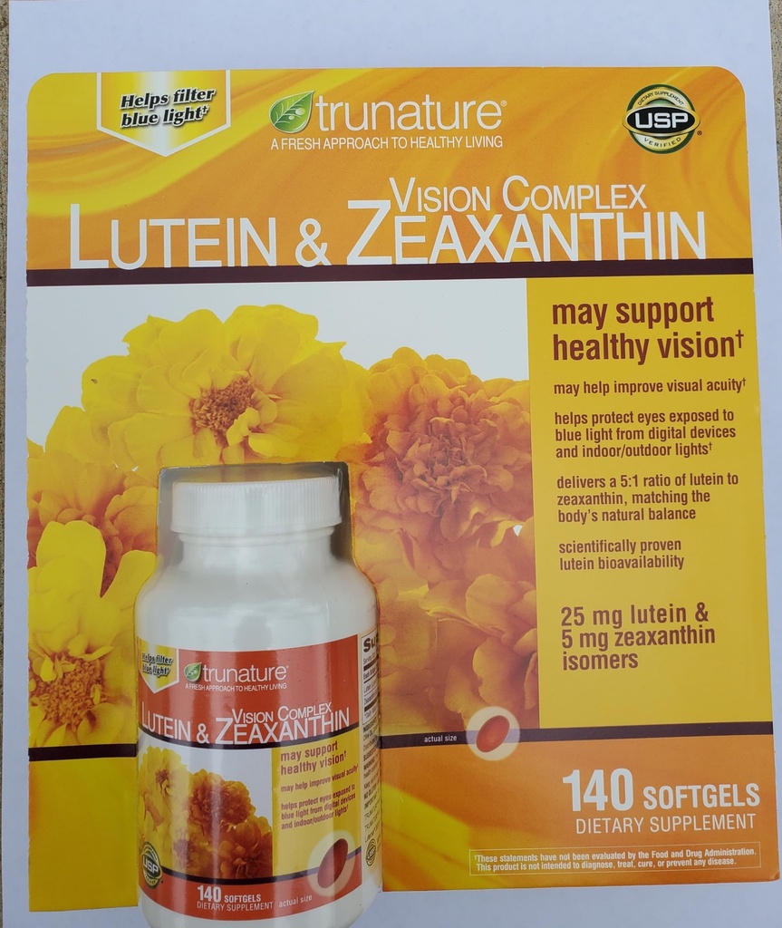 Tru-Nature Vision Complex Lutein & Zeaxanthin, ein Bündel von 140 Softgels