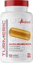 Metabolic Nutrition Turmeric Curcumin mit schwarzem Pfeffer Extrakt, 2300mg, Vegan Kapseln, natürliche Gelenk- und gesunde Immununterstützung, Non-GMO, Glutenfrei