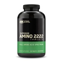 Optimum Nutrition Superior Amino 2222 Comprimés, Acides aminés essentiels complets, AAE, 160 Compte