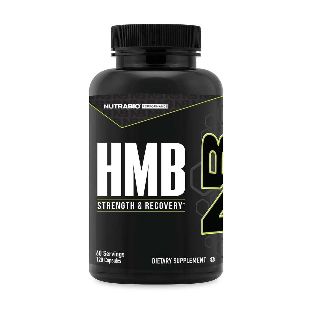 NutraBio HMB Supplement, Aminosäure Hmb, HMB Ergänzungen für Männer, HMB 1000mg- 120 Kapseln