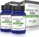 Absolute Ernährung Hanf Öl Kapseln 2 Pack 60ct - 100% Bio Hanf Kapseln - Reich an Omega Fettsäuren 3 6 9 - in den USA - mit MCT Öl