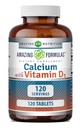 Amazing Formulas Calcium with Vitamin D3 Supplement | Tablets | Non-GMO | Gluten-Free | Made in USA (Pack of 1 | 120 Count)